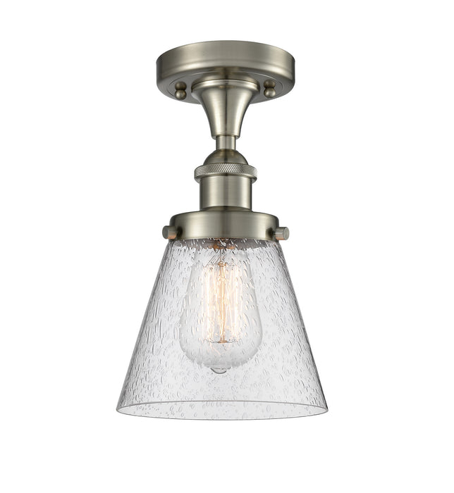 Innovations 916-1C-SN-G64 One Light Flush Mount, Brushed Satin Nickel