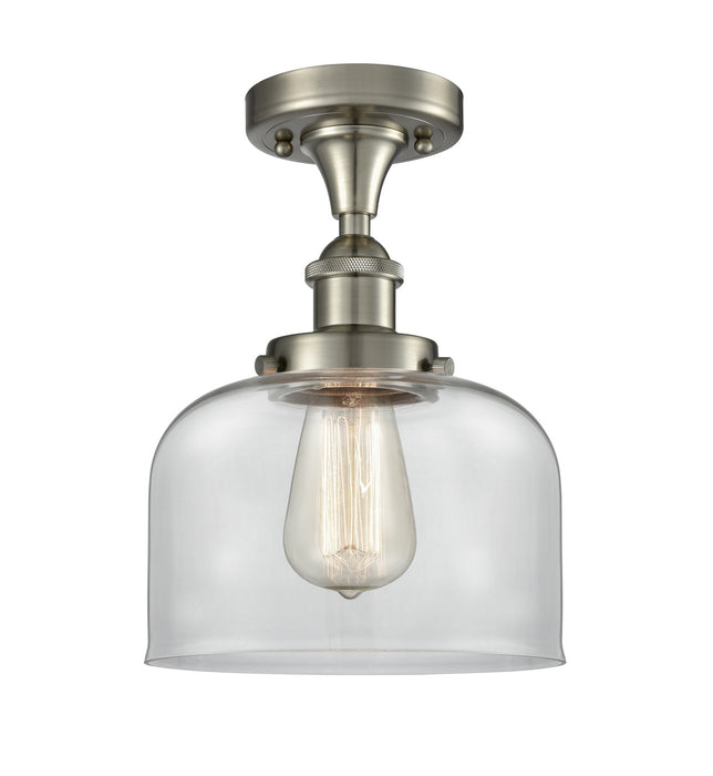 Innovations 916-1C-SN-G72 One Light Semi-Flush Mount, Brushed Satin Nickel