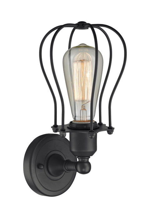 Innovations 900-1W-BK-CE513-BK-LED LED Wall Sconce, Matte Black