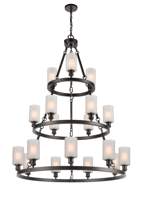 Innovations 82034-BK-G801 18 Light Chandelier, Matte Black