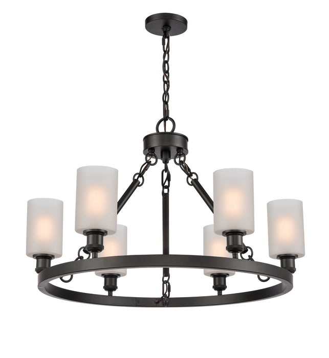 Innovations 830-BK-G801-LED LED Chandelier, Matte Black