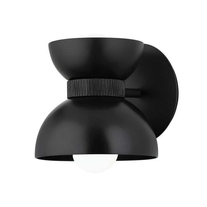 Troy Lighting B7891-SBK Two Light Wall Sconce, Soft Black/Textured Black
