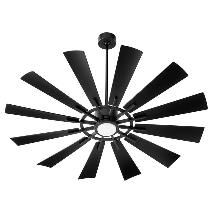 Quorum 46012-59 60"Patio Fan, Matte Black