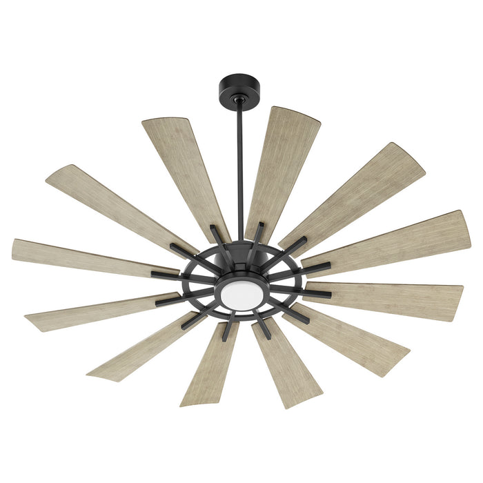 Quorum 46012-5942 60"Patio Fan, Matte Black