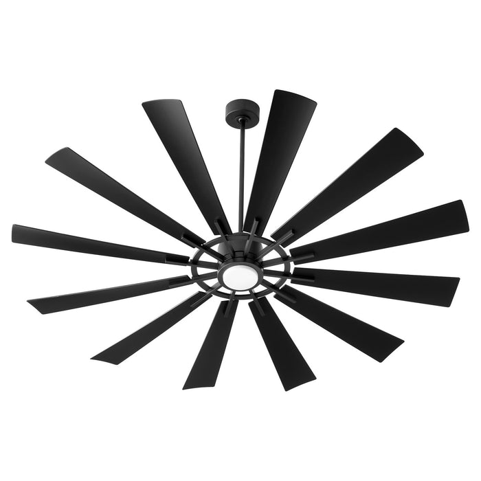 Quorum 47212-59 72"Patio Fan, Matte Black