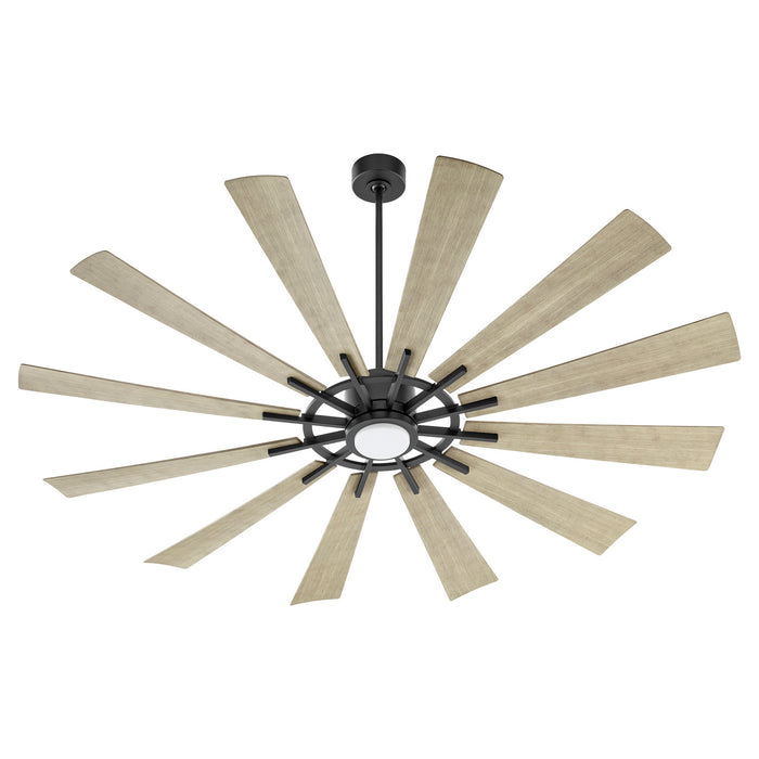 Quorum 47212-5942 72"Patio Fan, Matte Black