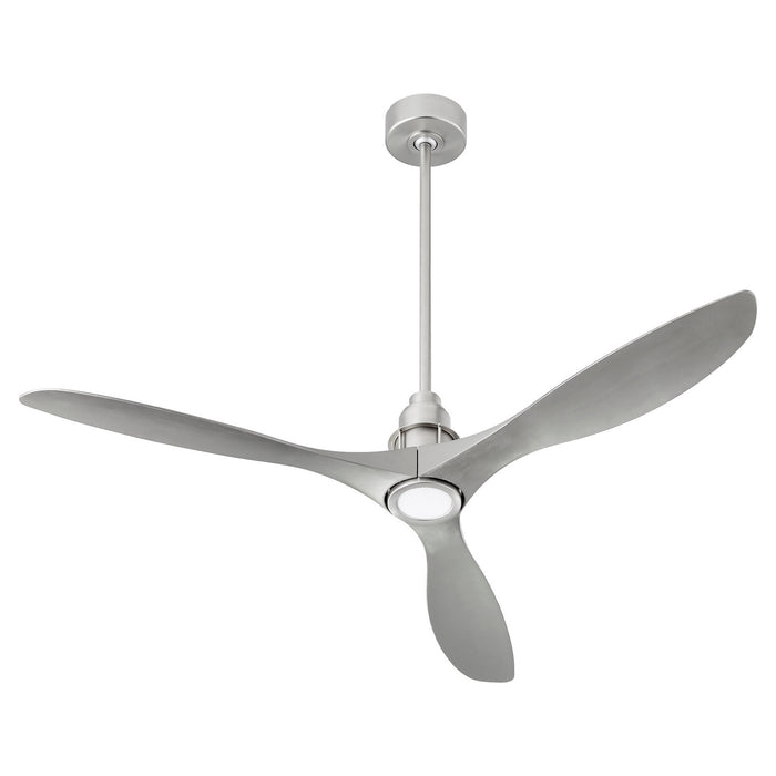 Quorum 97543-65 54" Ceiling Fan, Satin Nickel