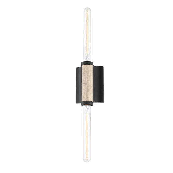 Troy Lighting B6702-SBK Two Light Wall Sconce, Soft Black