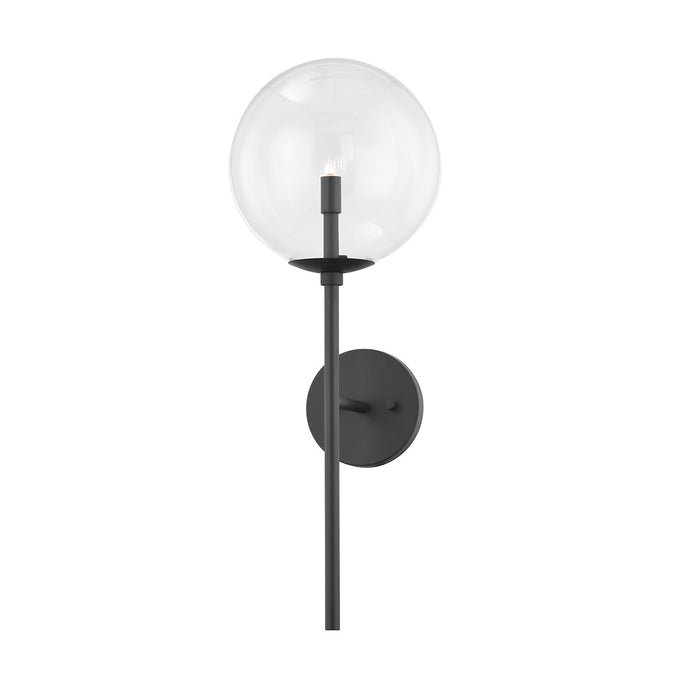 Troy Lighting B8201-SBK One Light Wall Sconce, Soft Black