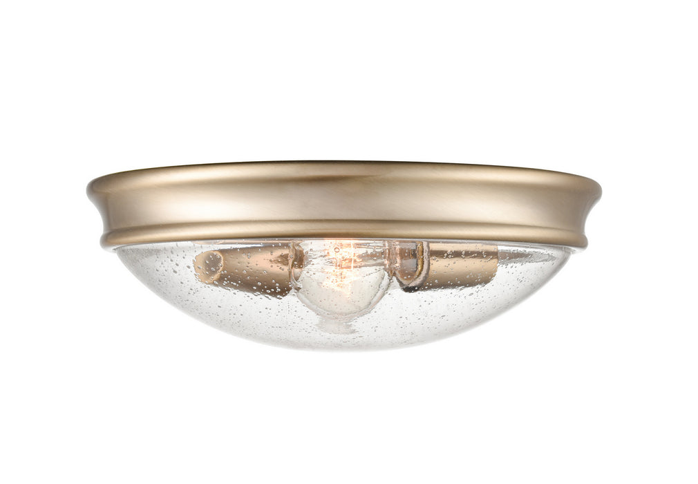 Millennium 5228-MG Two Light Flush Mount, Modern Gold