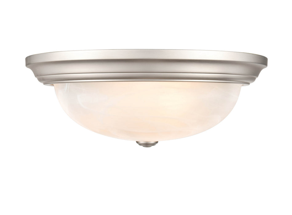 Millennium 4605-SN Three Light Flushmount, Satin Nickel
