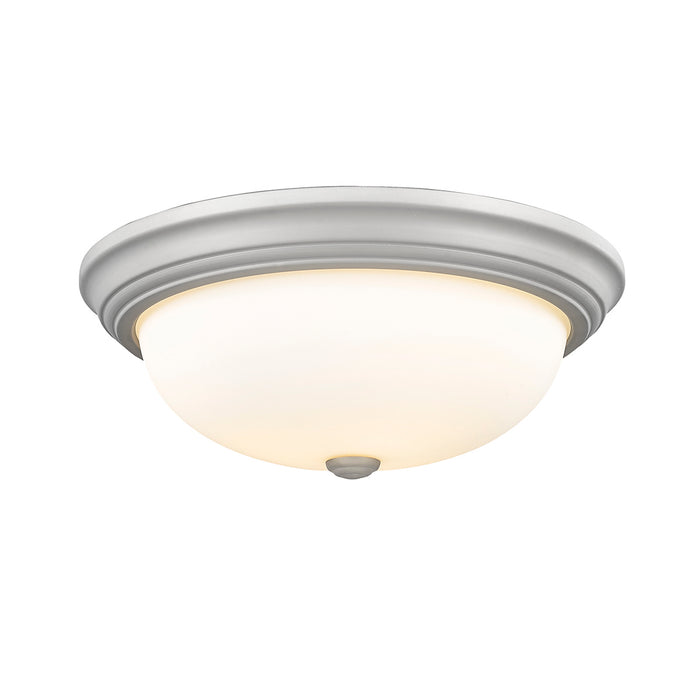 Millennium 4905-SN Three Light Flushmount, Satin Nickel