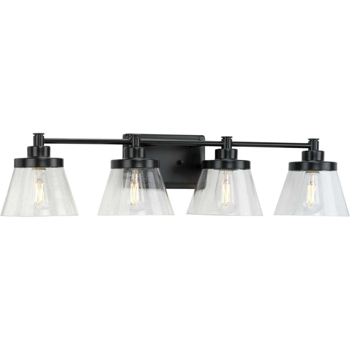Progress Lighting P300351-31M Four Light Bath Bracket, Matte Black