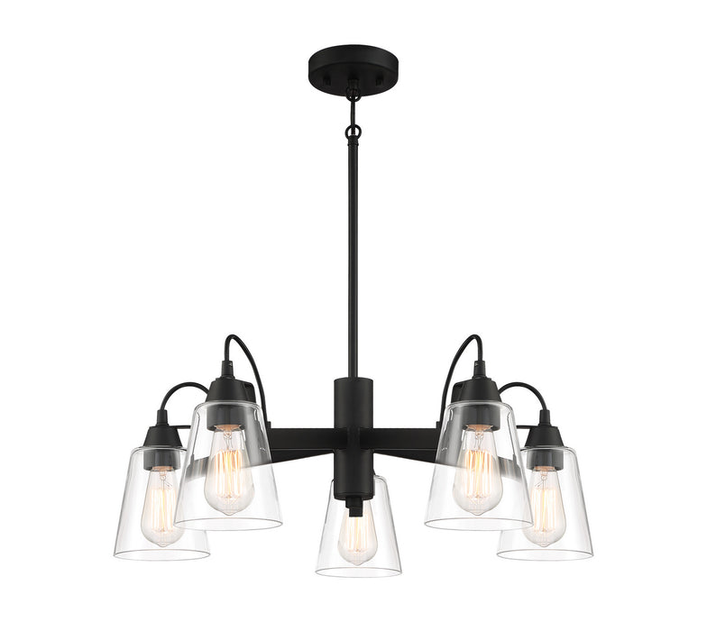 Minka-Lavery 3995-66A Five Light Chandelier, Coal