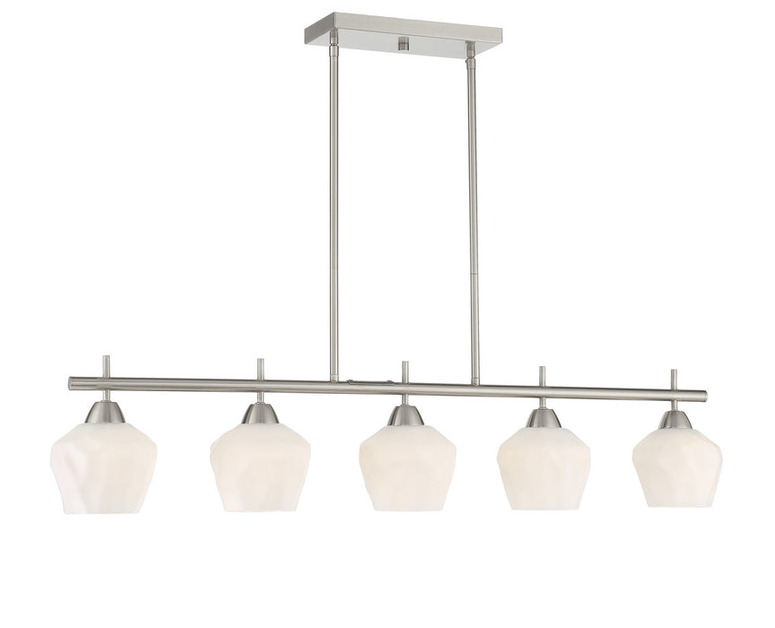Minka-Lavery 2174-84 Five Light Island Pendant, Brushed Nickel