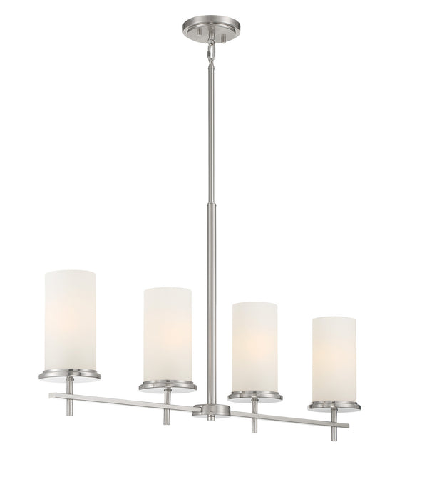 Minka-Lavery 4097-84 Four Light Island Pendant, Brushed Nickel