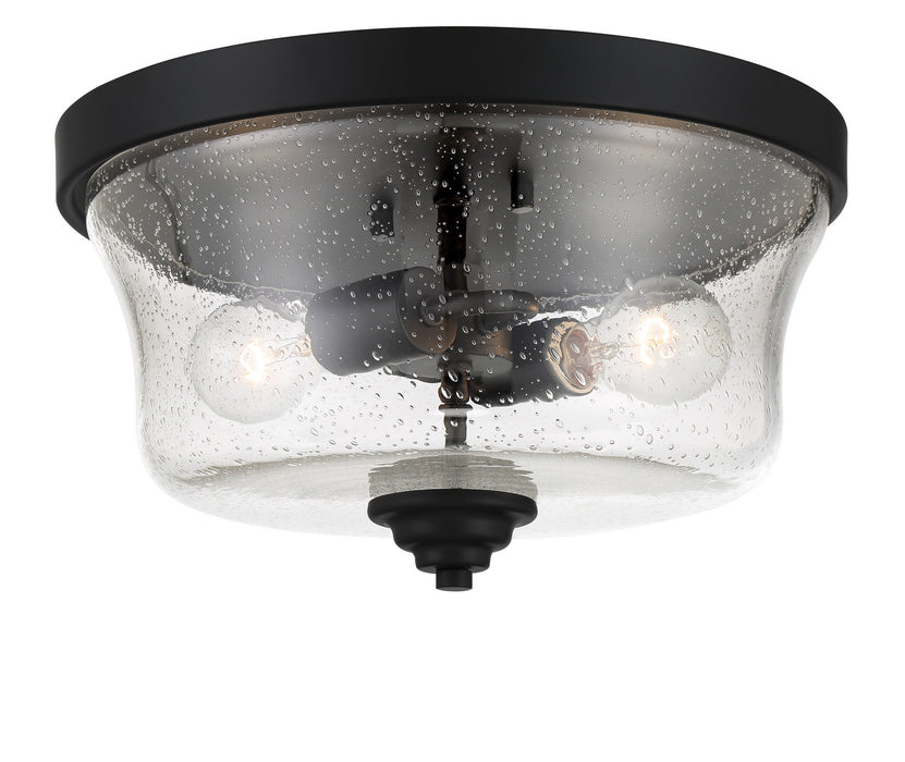 Minka-Lavery 4927-66A Two Light Flush Mount, Coal