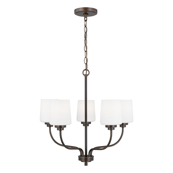Generation Lighting 3102805-710 Five Light Chandelier, Bronze