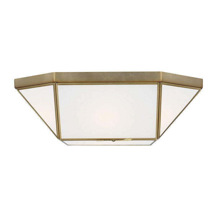 Visual Comfort Studio 7579452-848 Two Light Flush Mount, Satin Brass