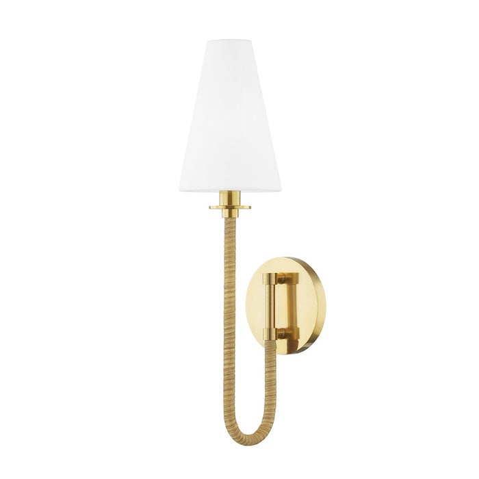 Hudson Valley 8700-AGB One Light Wall Sconce, Aged Brass