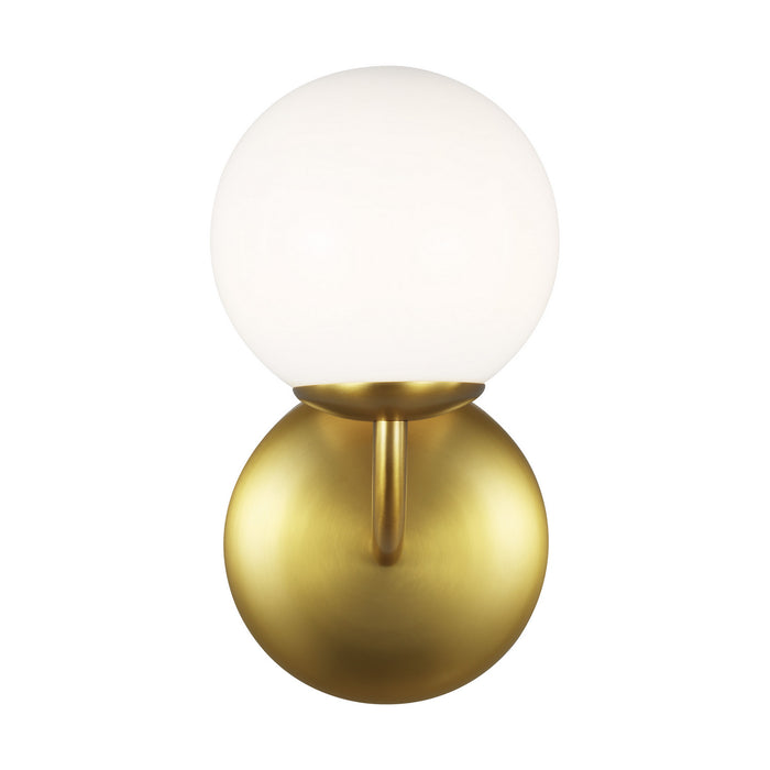 Visual Comfort Studio AEV1011BBS One Light Vanity, Burnished Brass