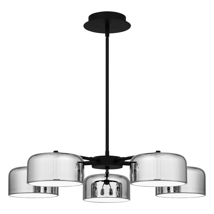 Quoizel PCGAB5031MBK LED Chandelier, Matte Black