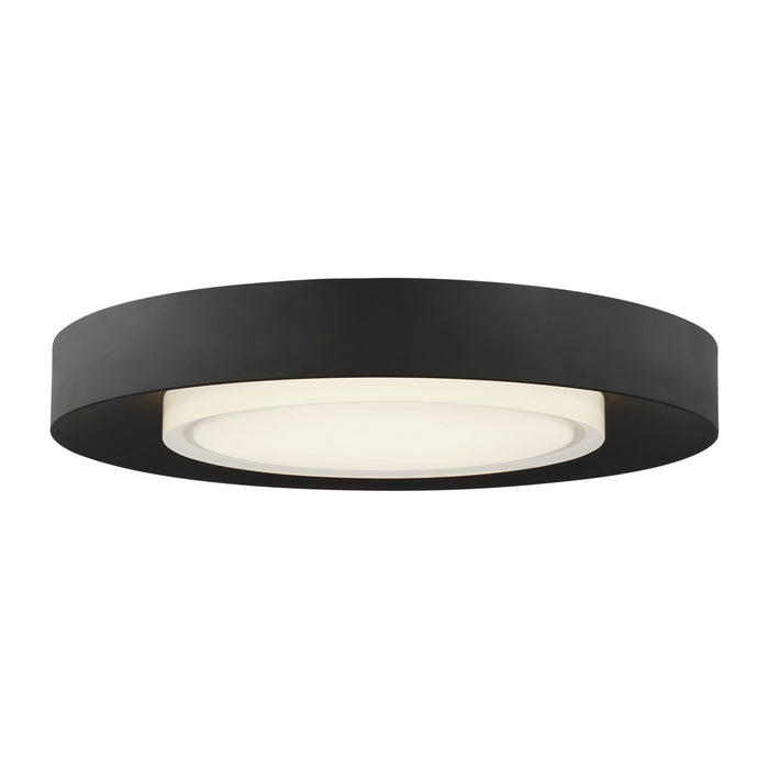 Visual Comfort Modern 700FMHLO16B-LED927 LED Flush Mount, Nightshade Black