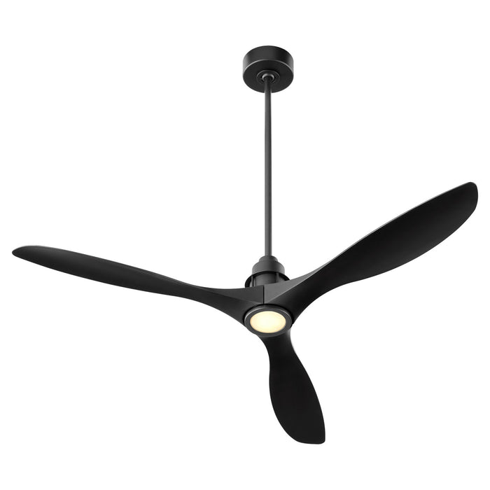 Quorum 97543-59 54" Ceiling Fan, Matte Black