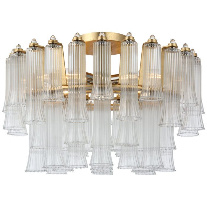 Visual Comfort Signature JN 4250G-CG LED Semi-Flush Mount, Gild