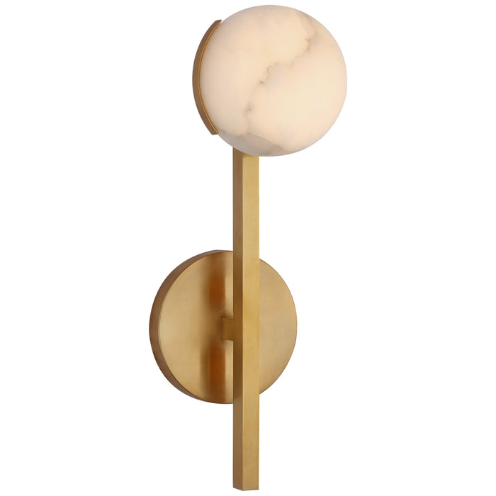 Visual Comfort Signature KW 2620AB-ALB LED Wall Sconce, Antique-Burnished Brass