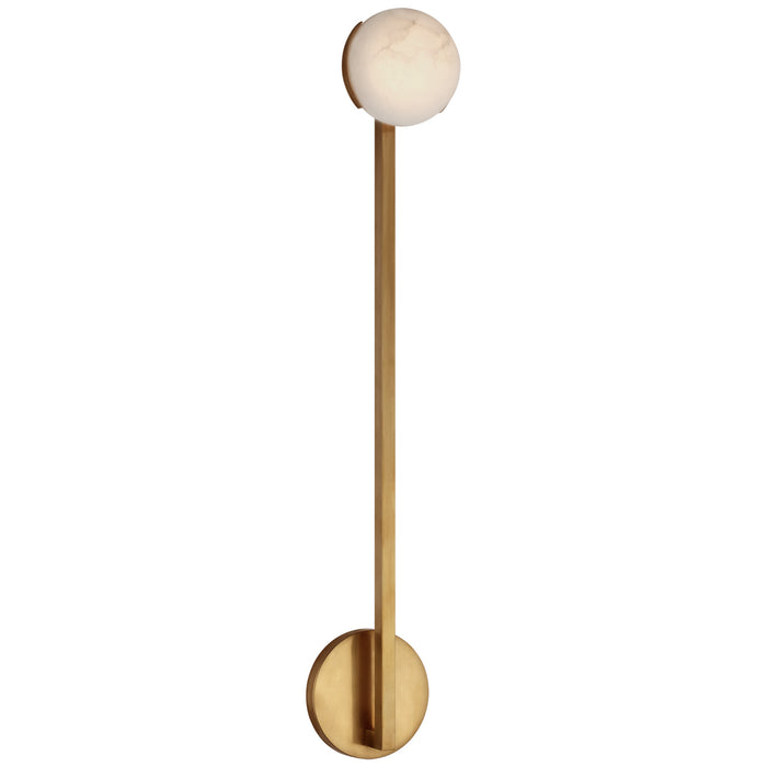 Visual Comfort Signature KW 2621AB-ALB LED Wall Sconce, Antique-Burnished Brass