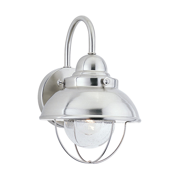Generation Lighting 8870-98 One Light Outdoor Wall Lantern, Brushed Stainless