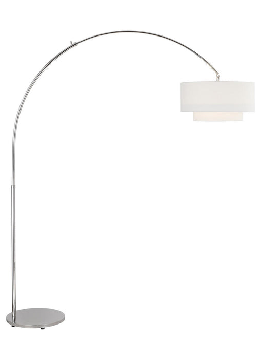 Visual Comfort Studio KST1031PN1 One Light Floor Lamp, Polished Nickel