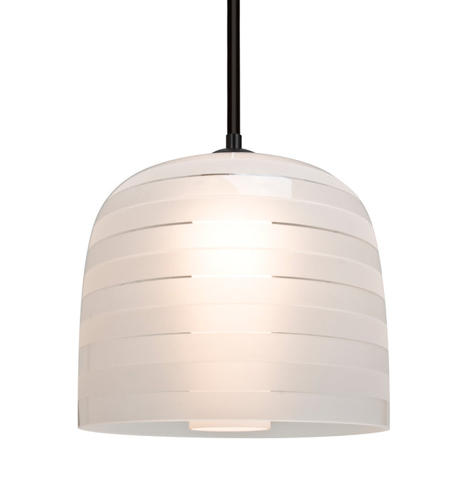 Besa 1TT-MITZI10FR-BK One Light Pendant, Black