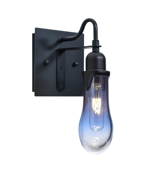 Besa 1WG-WISHBL-BK One Light Wall Sconce, Black