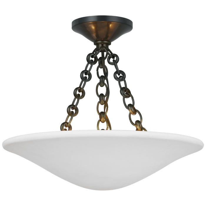 Visual Comfort Signature ARN 4425BZ-PW LED Semi Flush Mount, Bronze