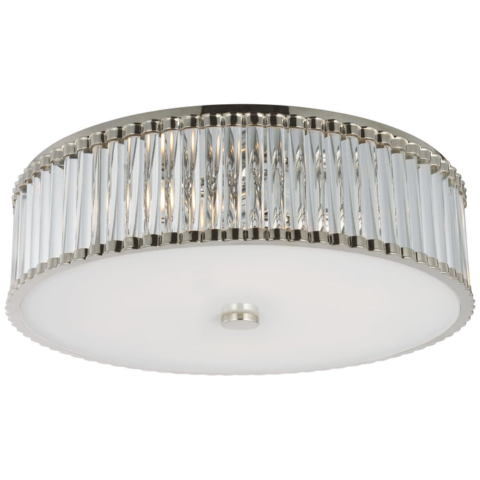 Visual Comfort Signature CHC 4927PN-CG LED Flush Mount, Polished Nickel
