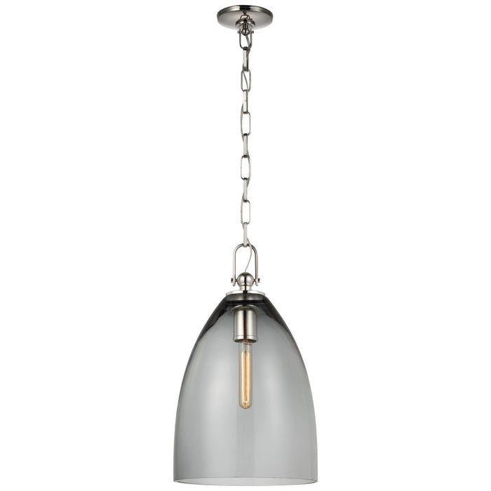 Visual Comfort Signature CHC 5426PN-SMG LED Pendant, Polished Nickel