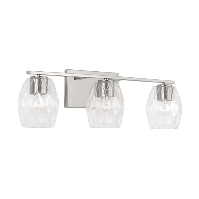 Capital Lighting 145331BN-525 Three Light Vanity, Brushed Nickel