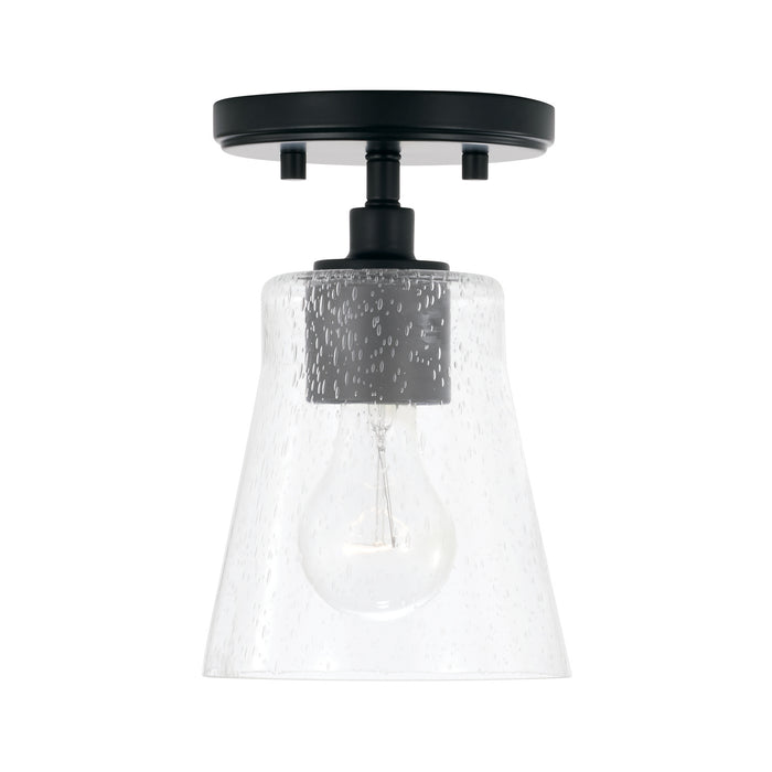 Capital Lighting 346911MB-533 One Light Pendant, Matte Black