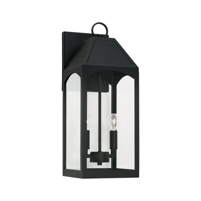 Capital Lighting 946321BK Two Light Outdoor Wall Lantern, Black