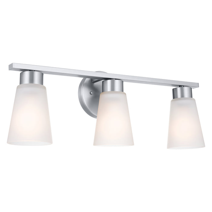 Kichler 55121NI Three Light Bath, Brushed Nickel