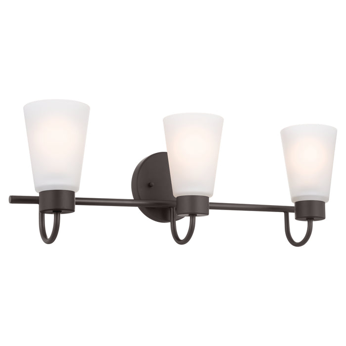 Kichler 55126OZ Three Light Bath, Olde Bronze