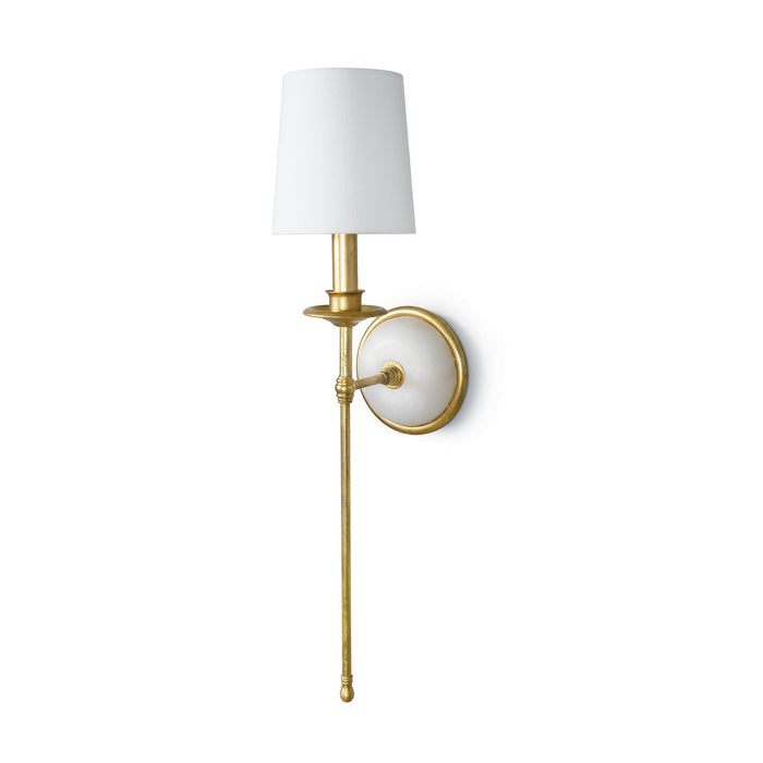Regina Andrew 15-1165 One Light Wall Sconce, Gold Leaf
