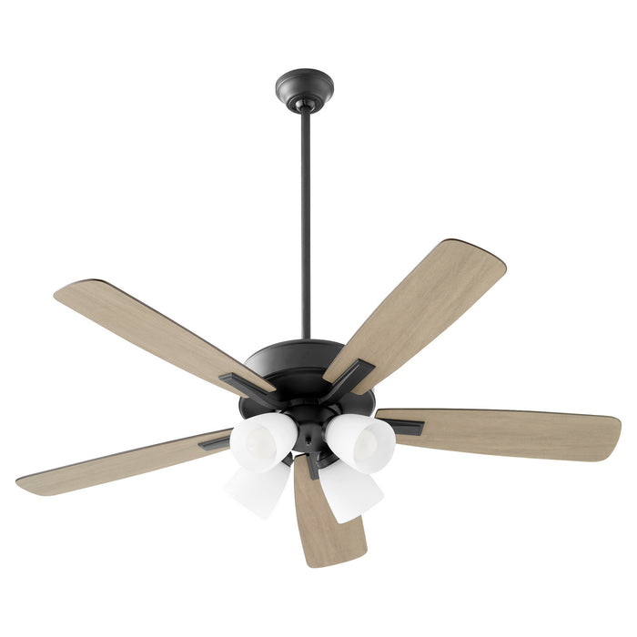 Quorum 4525-459 52" Ceiling Fan, Matte Black
