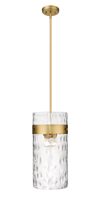 Z-Lite 3035P12-RB Four Light Pendant, Rubbed Brass