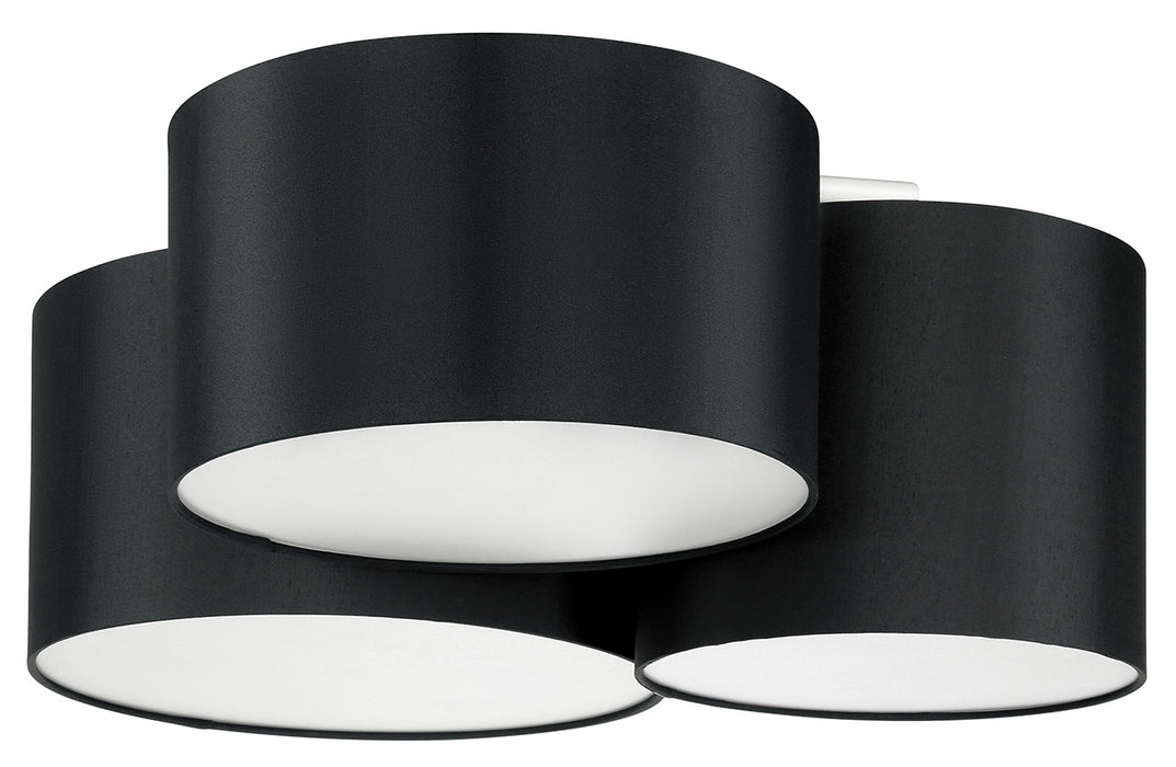 Eglo USA 205186A Three Light Ceiling Mount, Black