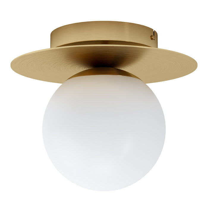 Eglo USA 39951A One Light Ceiling Mount, Brushed Brass