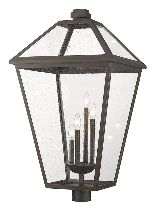 Z-Lite 579PHXLXR-ORB Four Light Outdoor Post Mount Fixture, Oil Rubbed Bronze