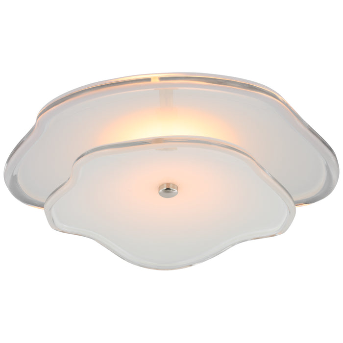 Visual Comfort Signature KS 2064PN-CRE LED Flush Mount, Polished Nickel